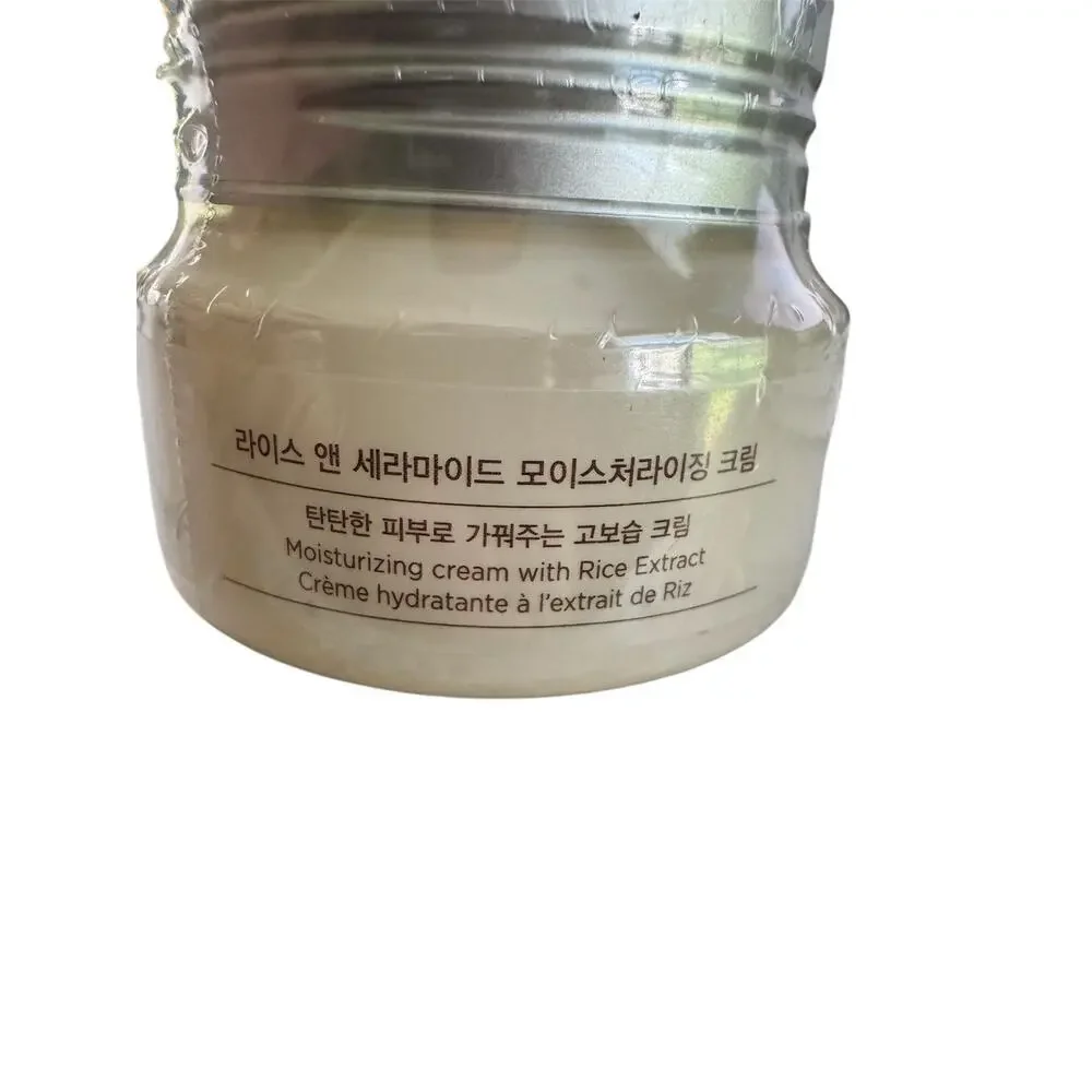 NWT Rice Ceramide Moisturizing Cream 1.69 fl oz NEW SEALED Korean Beauty